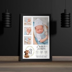 Tablou Personalizabil cu Poză Nou-Născut
